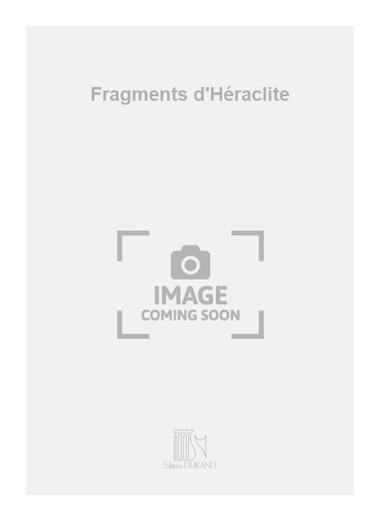 Fragments d'Héraclite